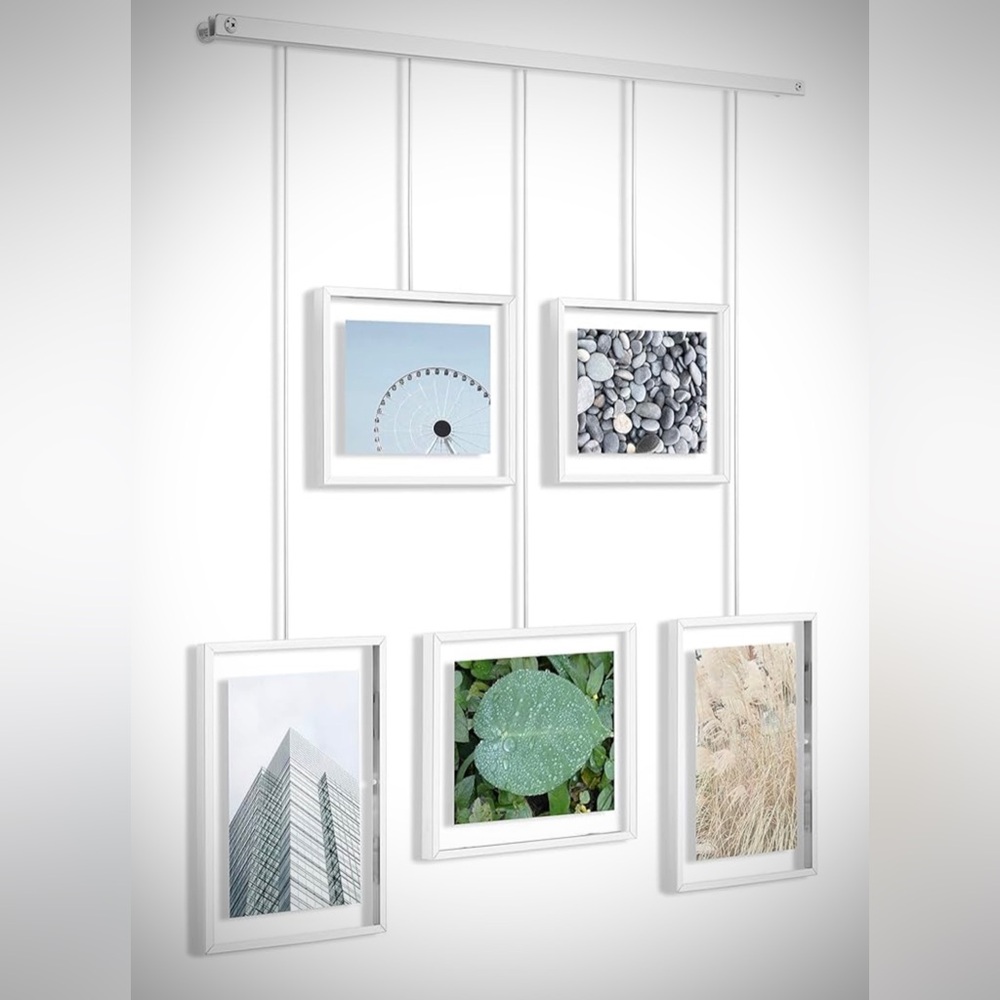 Umbra Exhibit Picture Frame Gallery Set (2 4x6" and 3 5x7"), White